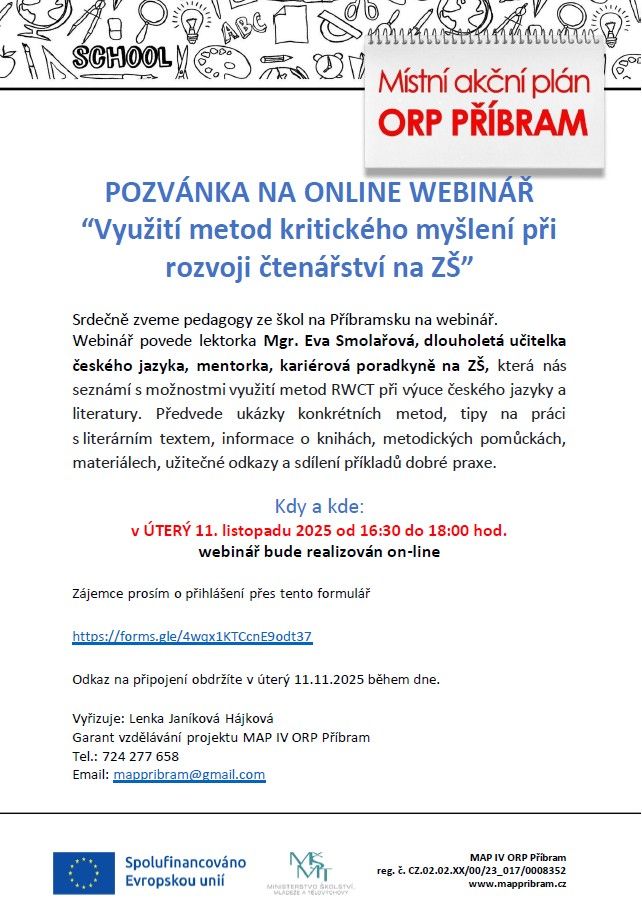 Seminář pro pedagogy 11.11.2025