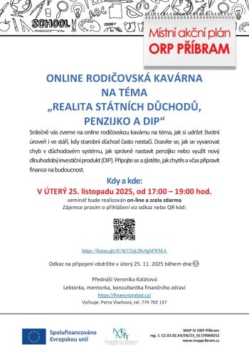 Pozvánka online rodičovská kavárna	25.11.2025