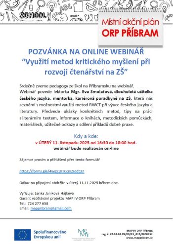 Seminář pro pedagogy 11.11.2025
